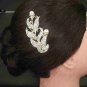 Bridal Rhinestone Faux Pearl Tiara Hair Comb RB49