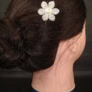 Bridal Rhinestone Faux Pearl Flower Hairpin tiara RP151