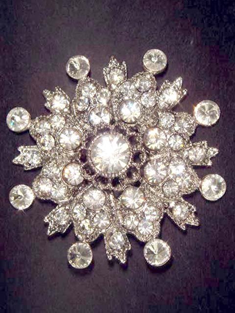 Bridal Wedding Vintage style Rhinestone Brooch pin PI59