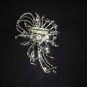Bridal dress cake topper Rhinestone Brooch pin PI461