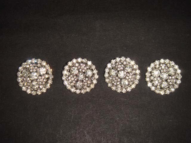 4 sew Crystal Dress Rhinestone clasp hook button BN20