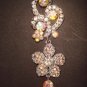 Bridal AB crystal dangle Rhinestone pin brooch PI422