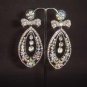 Bridal Chandelier bow Dangle Rhinestone Earring ER180