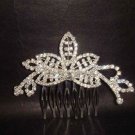 Bridal Crystal Rhinestone Leaf Hair tiara Comb RB445