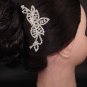 Bridal Crystal Rhinestone Leaf Hair tiara Comb RB445