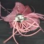 Bridal Feather Fascinator Hair flower pin clip BA98