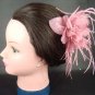 Bridal Feather Fascinator Hair flower pin clip BA98
