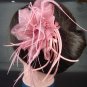 Bridal Feather Fascinator Hair flower pin clip BA98