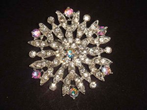 Bridal Vintage Style bling Rhinestone Brooch pin Pi446