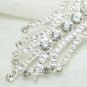 Bridal Vintage style Rhinestone Brooch tiara pin PI434