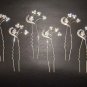 6 Bridal Vintage style Crystal Rhinestone Hair pin Hairpin BH194