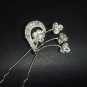 6 Bridal Vintage style Crystal Rhinestone Hair pin Hairpin BH194