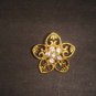 4 heart Crystal Clear Rhinestone clasp hook button BN9