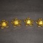 4 heart Crystal Clear Rhinestone clasp hook button BN9