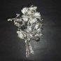 Bridal Dress Flower Bling Rhinestone Brooch pin Pi317