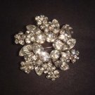 Bridal Wreath cake topper Rhinestone Brooch pin PI457