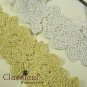 Bridal Crochet flower gold tiara hair headband HR124