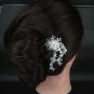 Bridal Crystal Rhinestone Flower Hair tiara Comb RB210
