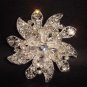 Bridal cake topper Crystal Rhinestone Brooch pin PI139