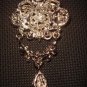 Bridal Dangle Vintage style Rhinestone Brooch pin PI407