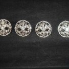 4 Bow repair Dress Rhinestone clasp hook button BN26