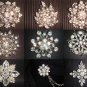 4 Bow repair Dress Rhinestone clasp hook button BN26