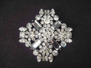 Bridal cake topper BLING Rhinestone Brooch pin PI441