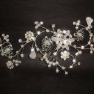 Bridal Crystal Rhinestone Flower Hair tiara Comb RB318
