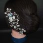 Bridal Crystal Rhinestone Flower Hair tiara Comb RB318