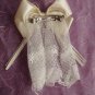 Flower girl bowknot Lace Ivory veil Barrettes HR104