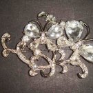 Bridal butterfly crystal Rhinestone Brooch pin PI482