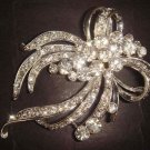 Bridal Rhinestone Vintage style Bling Brooch pin PI371