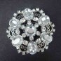 Bridal cake topper BLING Rhinestone Brooch pin PI440