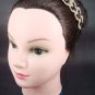 Bridal Black heart Rhinestone applique Headband HR131