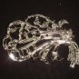 Bridal Vintage Style Cake topper sweater scarf bling Rhinestone Brooch pin Pi448