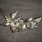 Bridal Leave Faux pearl crystal Rhinestone Brooch pin PI479
