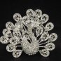 Bridal crystal Peacock Rhinestone Brooch pin PI114