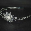 Bridal Flower Headpiece headdress Crystal Rhinestone Headband Tiara HR41