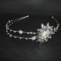 Bridal Flower Headpiece headdress Crystal Rhinestone Headband Tiara HR41