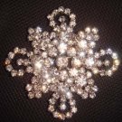 Bridal cake dress rhombus Rhinestone Brooch pin PI425
