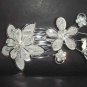 Bridal Rhinestone Flower Crystal Hair tiara Comb RB118