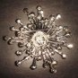 Bridal Faux Pearl gold tone Rhinestone Brooch pin PI443