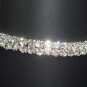 2 Row Bridal Crystal Rhinestone Ring Bracelet set BR12