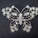 Bridal Crystal butterfly Rhinestone Brooch pin Pi411