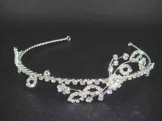 Bridal Flower Crystal Rhinestone Headband Tiara HR40