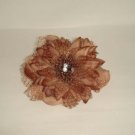 Bridal silk flower Hair Fascinator brooch clip BA151