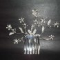 Bridal Flower crystal Rhinestone Hair tiara Comb RB351