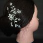 Bridal Flower crystal Rhinestone Hair tiara Comb RB351