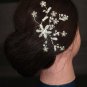 Bridal Flower crystal Rhinestone Hair tiara Comb RB351