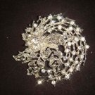 Bridal Vintage Style bling Rhinestone Brooch pin Pi445